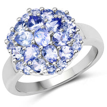 Load image into Gallery viewer, 2.03 Carat Genuine Tanzanite .925 Sterling Silver Ring