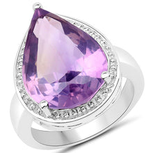 将图片加载到图库查看器,9.00 Carat Genuine Amethyst .925 Sterling Silver Ring