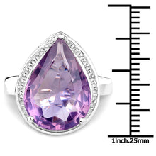 将图片加载到图库查看器,9.00 Carat Genuine Amethyst .925 Sterling Silver Ring