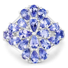 Load image into Gallery viewer, 4.20 Carat Genuine Tanzanite .925 Sterling Silver Ring