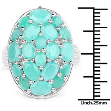 Load image into Gallery viewer, 5.48 Carat Genuine Emerald .925 Sterling Silver Ring