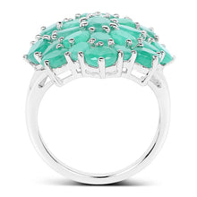 将图片加载到图库查看器,5.88 Carat Genuine Emerald .925 Sterling Silver Ring