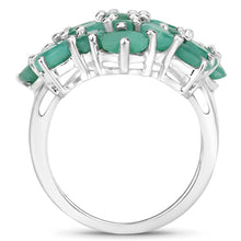 Load image into Gallery viewer, 5.88 Carat Genuine Emerald .925 Sterling Silver Ring
