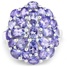 Load image into Gallery viewer, 7.08 Carat Genuine Tanzanite .925 Sterling Silver Ring