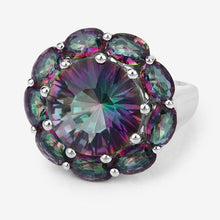 Load image into Gallery viewer, 11.45 Carat Genuine Rainbow Quartz .925 Sterling Silver Ring
