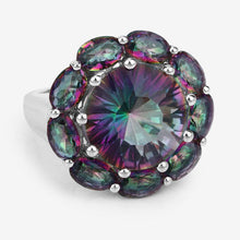 Load image into Gallery viewer, 11.45 Carat Genuine Rainbow Quartz .925 Sterling Silver Ring