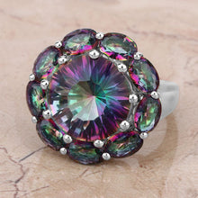 Load image into Gallery viewer, 11.45 Carat Genuine Rainbow Quartz .925 Sterling Silver Ring