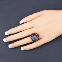 Load image into Gallery viewer, 11.45 Carat Genuine Rainbow Quartz .925 Sterling Silver Ring