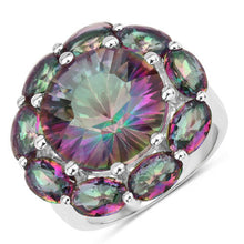 Load image into Gallery viewer, 11.45 Carat Genuine Rainbow Quartz .925 Sterling Silver Ring