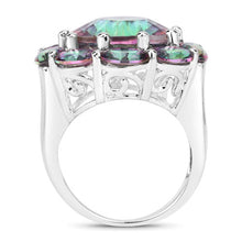 Load image into Gallery viewer, 11.45 Carat Genuine Rainbow Quartz .925 Sterling Silver Ring