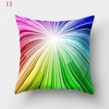Load image into Gallery viewer, Rainbow Pillowcase Colorful Pillow Covers Cushion Cover Rainbow Throw Pillow Case Cushion Covers Abstract Swirl Rainbow Blue Green Red Bright Colors Wave Blend Throw Pillow Covers
