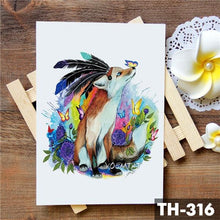 Load image into Gallery viewer, Realistic 3D Wolf Moon Temporary Tattoo Sticker Waterproof Stylish Body New Luxury Animal Tattoo For Men Women