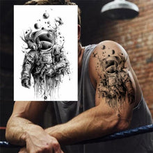 Load image into Gallery viewer, Realistic Black Temporary Small Big Tattoos Space Planets Animals Tatoos Waterproof Face Hands Tattoos For Girls Mens