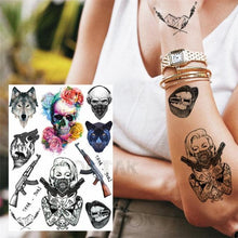 Load image into Gallery viewer, Realistic Black Temporary Small Big Tattoos Space Planets Animals Tatoos Waterproof Face Hands Tattoos For Girls Mens