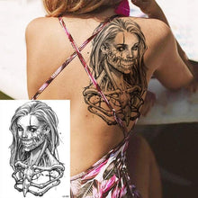 Load image into Gallery viewer, Realistic Lion Temporary Tattoo Black Warrior Sticker Waterproof Luxury Tattoo For Men Women
