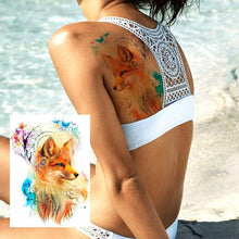 将图片加载到图库查看器,Realistic Tattoos Temporary Womens Flower Sticker Tattoos Waterproof Women Body Art Fake Legs Tattoo Stickers