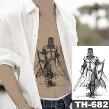 Load image into Gallery viewer, Realistic Temporary Lion Wolf Sticker Tattoo Waterproof Elegant Body Arm Warrior Tattoo For Mens