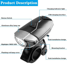 Load image into Gallery viewer, Rear Lamp Smart Bike Wireless Remote Turn Signal Lights Bicycle LED Taillight Personal Bicycle LED Rechargeable USB Bicycle Tail Light Wireless Remote Control Back Bike Light For Night Riding Safety Warning Cycling Lights