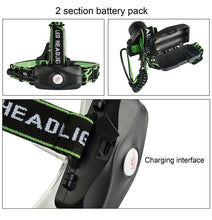 Load image into Gallery viewer, Rechargeable Adjustable 10000LM Led Headlamp Micro USB Charger Flashlight Head Lamp Portable Light Torch Flashlight For Night Work Camping Hiking Walking