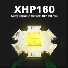 Load image into Gallery viewer, Rechargeable Adjustable Brightest Zoomable Powerful XHP160 LED Headlamp Waterproof Headlight Power Bank 18650 Battery Headlamps For Hiking Camping Fishing Running