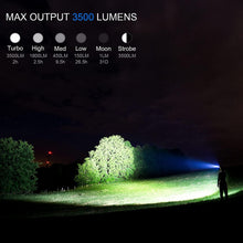 Load image into Gallery viewer, Rechargeable Adjustable Flashlight High Lumen Powerful Waterproof Portable Cree USB LED Super Bright Flashlight Pocket Size Torch Light For Camping Hiking Riding