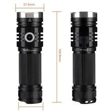 Load image into Gallery viewer, Rechargeable Adjustable Flashlight High Lumen Powerful Waterproof Portable Cree USB LED Super Bright Flashlight Pocket Size Torch Light For Camping Hiking Riding