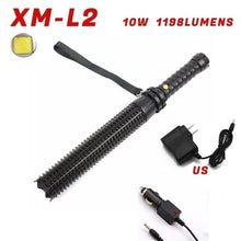 Load image into Gallery viewer, Rechargeable Adjustable LED Flashlights High Lumen Super Bright Handheld Waterproof Zoomable Portable Flashlight For Outdoor Baseball Bat Hiking CampingSelf Defense
