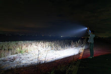 Load image into Gallery viewer, Rechargeable Adjustable Led Flashlights With High Lumen With Battery Display Super Bright Waterproof Flashlight 5 Lighting Modes For Adventure Hiking Camping Hunting New Design