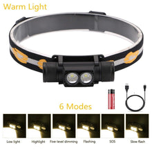 Load image into Gallery viewer, Rechargeable Adjustable LED Power Headlamp USB Flashlight Waterproof Headlight Torch Light Work Lamp For Outdoors Camping Running Survival Hiking