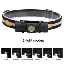 Load image into Gallery viewer, Rechargeable Adjustable LED Power Headlamp USB Flashlight Waterproof Headlight Torch Light Work Lamp For Outdoors Camping Running Survival Hiking