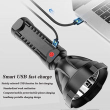 Load image into Gallery viewer, Rechargeable Adjustable USB LED Portable Rotary High Lumen Zoombale Super Strong Flashlight Ultra-bright For Long-range Outdoor Camping Fishing Hiking Riding Walking Jogging Flashlight