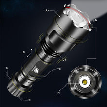 Load image into Gallery viewer, Rechargeable Adjustable Zoomable Waterproof LED Flashlight Super bright LED Tactical Torch Flashlight For Night Riding Camping Hiking Hunting & Indoor Activities