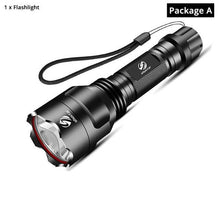 Load image into Gallery viewer, Rechargeable Adjustable Zoomable Waterproof LED Flashlight Super bright LED Tactical Torch Flashlight For Night Riding Camping Hiking Hunting & Indoor Activities