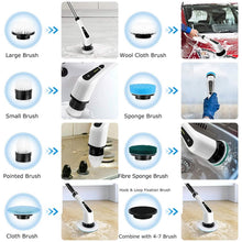 Load image into Gallery viewer, Rechargeable Electric Spin Scrubber 8 Brush Replaceable Heads 2 Speed
