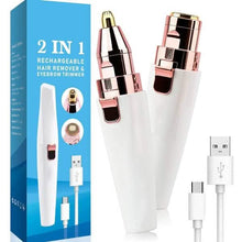 Load image into Gallery viewer, Rechargeable Facial Hair Remover and Eyebrow Trimmer