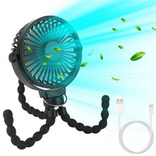 Load image into Gallery viewer, Rechargeable Handheld Fan with Flexible Tripod