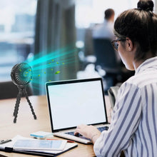 Load image into Gallery viewer, Rechargeable Handheld Fan with Flexible Tripod