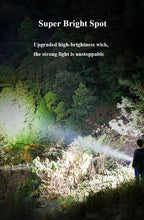 Load image into Gallery viewer, Rechargeable Handheld Flashlights Waterproof 3 Switch Mode Powerful High Lumens Spotlight Fashlight High Power Portable LED Waterproof Outdoor Long Lasting Spot Light Flashlight For Home & Outdoor Use