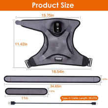 Load image into Gallery viewer, Rechargeable Heated Shoulder Wrap Massager Shoulder Brace Support with 3 Heating Levels