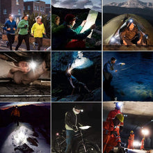 Load image into Gallery viewer, Rechargeable Powerful USB LED High Lumen Headlamp Ultra-Light Bright Headlight Waterproof Sensor Head Light For Outdoors Camping Running Hiking Biking Fishing