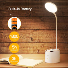 将图片加载到图库查看器,Rechargeable Table Lamp Storage Pen Holder Lamps Table 18 PCS LED Touch Table Lamp USB Hose Phone Stand Student Desk Lamp Decorative Table Lamp Cute Study Lamps for Bedroom Décor