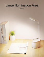 将图片加载到图库查看器,Rechargeable Table Lamp Storage Pen Holder Lamps Table 18 PCS LED Touch Table Lamp USB Hose Phone Stand Student Desk Lamp Decorative Table Lamp Cute Study Lamps for Bedroom Décor