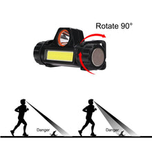 将图片加载到图库查看器,Rechargeable Waterproof Powerful LED Headlamp Portable Mini Built-in 18650 Battery Flashlight For Portable Head Lamp Flashlight, Outdoor Lightweight Durable Headlight For Outdoor Running Camping Reading Fishing Walking Jogging Headlight