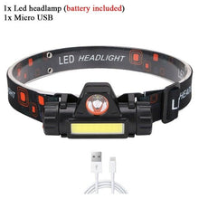 将图片加载到图库查看器,Rechargeable Waterproof Powerful LED Headlamp Portable Mini Built-in 18650 Battery Flashlight For Portable Head Lamp Flashlight, Outdoor Lightweight Durable Headlight For Outdoor Running Camping Reading Fishing Walking Jogging Headlight