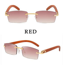 Load image into Gallery viewer, Rectangle Sunglasses for Men/Women Small Rimless Square Shade Eyewear Sunglasses For Men Super Clear Rimless Sunglasses Classic Driving Square Sunglasses