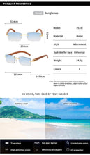 Load image into Gallery viewer, Rectangle Sunglasses for Men/Women Small Rimless Square Shade Eyewear Sunglasses For Men Super Clear Rimless Sunglasses Classic Driving Square Sunglasses