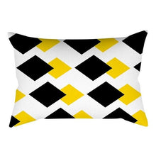 将图片加载到图库查看器,Rectangle Yellow Pillow Case Sofa Car Seat Cushion Cover Home Textile Modern Decorative Geometric Outdoor Pillow Cushion Covers Case For Couch Living Room Fashion Pillowcase 30x50CM