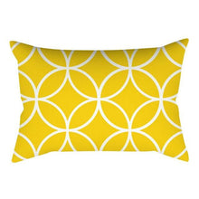 将图片加载到图库查看器,Rectangle Yellow Pillow Case Sofa Car Seat Cushion Cover Home Textile Modern Decorative Geometric Outdoor Pillow Cushion Covers Case For Couch Living Room Fashion Pillowcase 30x50CM