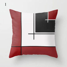 Load image into Gallery viewer, Red Abstract Cushion Cover Geometric Pillow Cases Sofa Decorative Modern Abstract Painting Pillow Case Beautiful Cushion Covers Fashion Pillowcase Pillow Cover