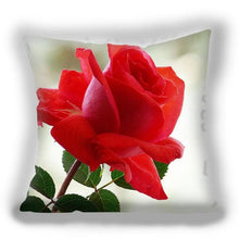 将图片加载到图库查看器,Red Flower Cushion Pillow Covers Love Pillow Covers Decorative Linen Square Couple Cushion Cases Home Decor Polyester Throw Pillow Case Super Soft Short Plush Cushion Cover Festive Home Decorative Cushions 45X45CM